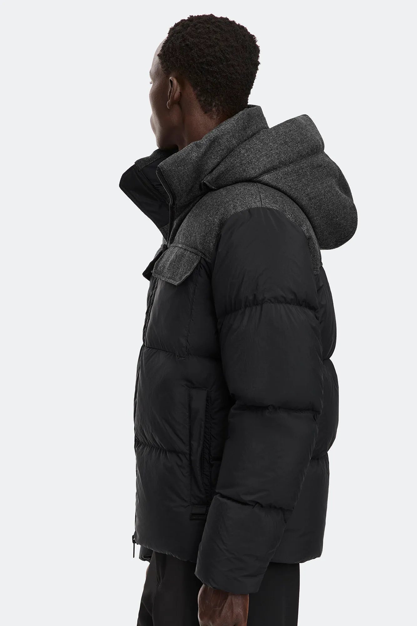 BLACK/HERRINGBONE